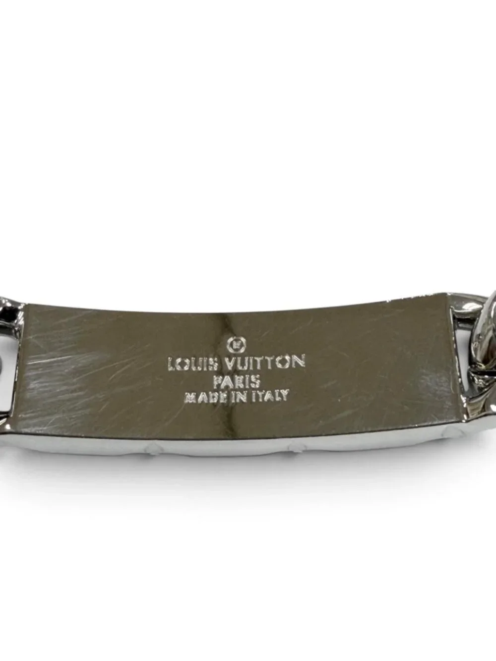 Louis Vuitton Monogram Chain Bracelet Silver M Box Included